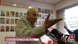 José Antonio Sánchez, historia viva del socialismo en Alhama