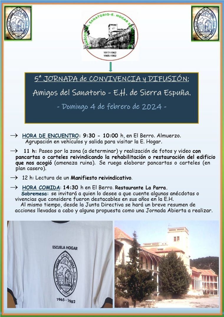 Amigos del Sanatorio de S. Espuña organiza un día de convivencia