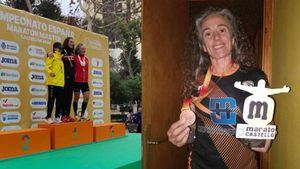 Maki Ferrándiz, tercera en F50 del Maratón Máster de Castellón