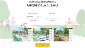 Abierta la votación online para elegir el tipo de parque