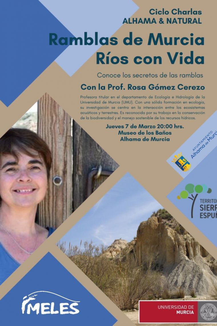 Las ramblas de Murcia, próxima charla en Los Baños