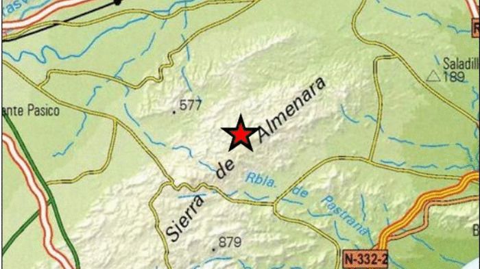 Leve temblor de 2 grados registrado en la Sierra de Almenara