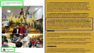 El PSOE critica el uso de las redes sociales del Ayuntamiento