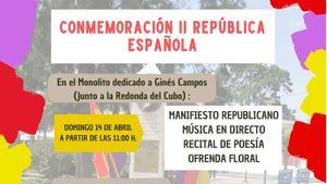 IU y PSOE conmemoran la II República Española con diferentes actos