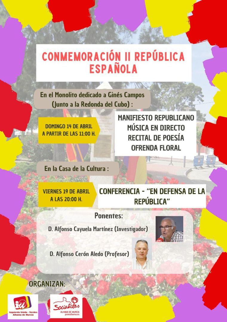 IU y PSOE conmemoran la II República Española con diferentes actos
