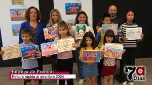 Tres niñas ganan el XV Concurso de Pintura Rápida Escolar 2024