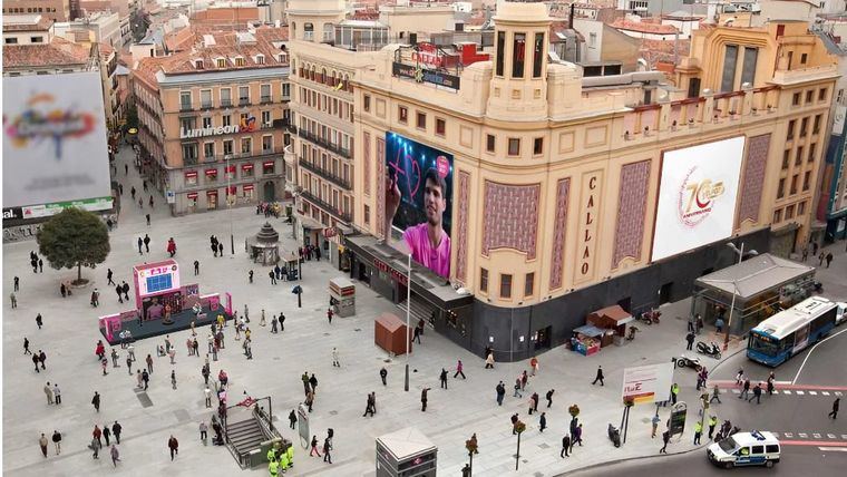 Recreación de la activación que ElPozo Bienstar instalará en la Plaza de Callao, en Madrid