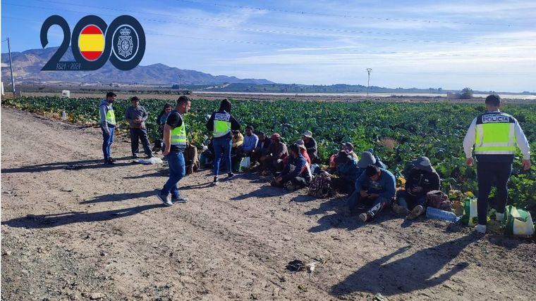 46 detenidos en Lorca y Alhama por contratos ilegales a extranjeros