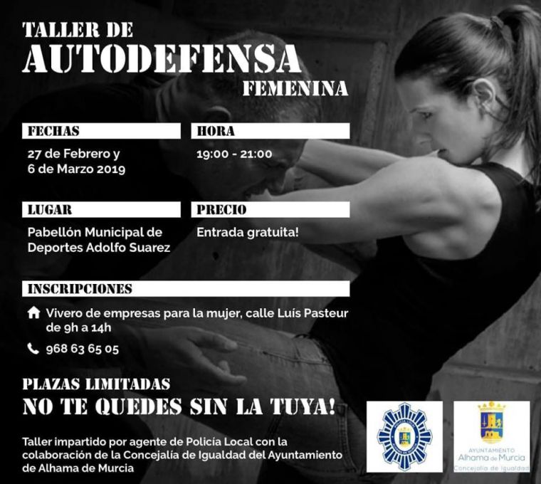 Curso de autodefensa femenina impartido por un policía local