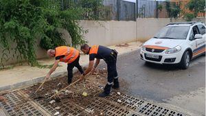 La alcaldesa agradece la labor de la Policía Local y Protección Civil ante la tormenta