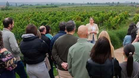 Bodegas Luzón exporta su 'Vendimia Abierta' desde Murcia a Bodegas Corral en La Rioja