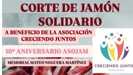 Asojam cumple su 10 años cortando jamón para Creciendo Juntos