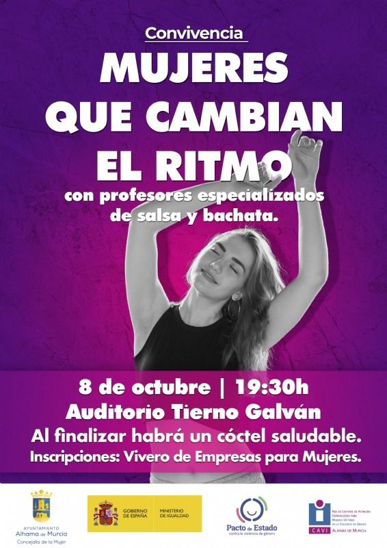 Baile y visibilizar a la mujer rural,actividades del área de la Mujer