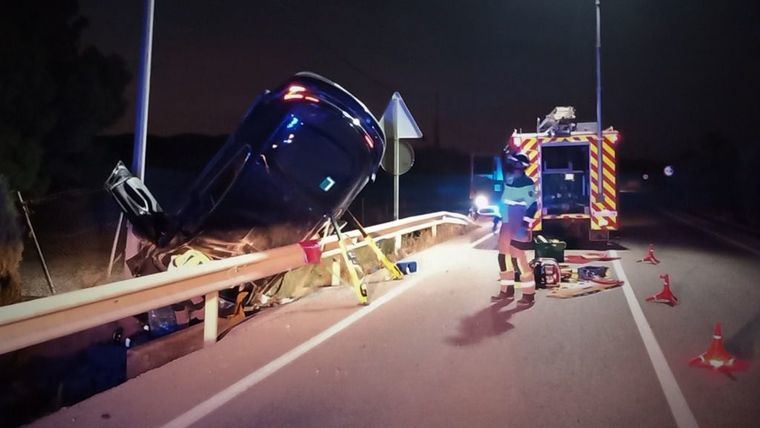 Imagen del vehículo accidentado facilitada por el CEIS