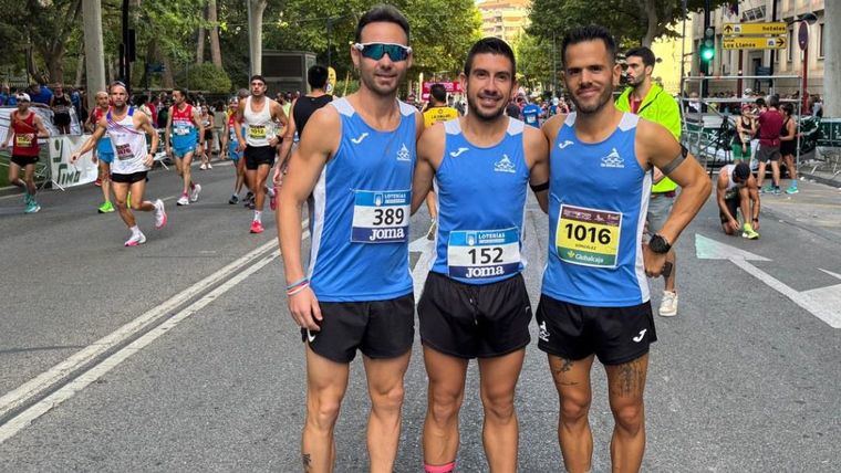 Tres alhamenos, en el Campeonato de España en Ruta de Albacete