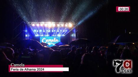 La lluvia impide el concierto de Camela programado en la Feria