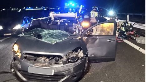 Ocho heridos en un accidente de cuatro vehículos en Alhama