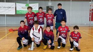Gran encuentro de los alevines, que llegaron igualados al cuarto final