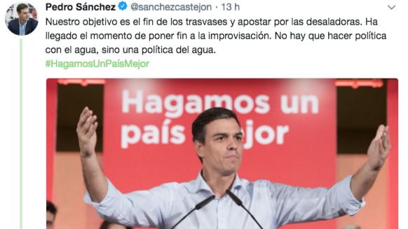 El Scrats espera que Sánchez puntualice su 'no' a los trasvases