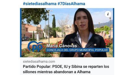 La ex regidora del PP sigue enfangándose en una suerte de artificio tramposo