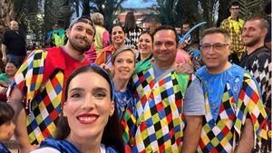 Festejando que ha empezado el mes de mayo