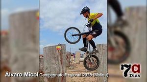 El ciclista alhameño Álvaro Micol consigue el maillot de campeón regional de Trialbici