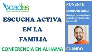 Escucha activa en la familia, próxima charla de Voades