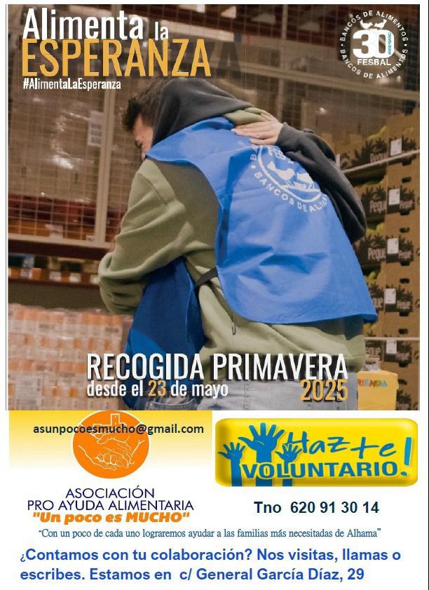 Los voluntarios de Un Poco es Mucho se unen a la Recogida de Alimentos