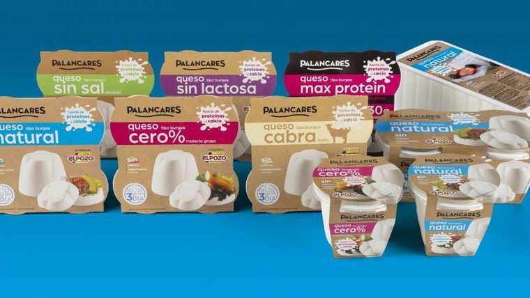 Gama de queso tipo Burgos Palancares Alimentación
