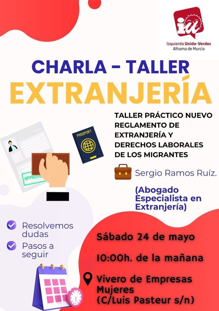 IU organiza un charla sobre extranjería con un abogado experto
