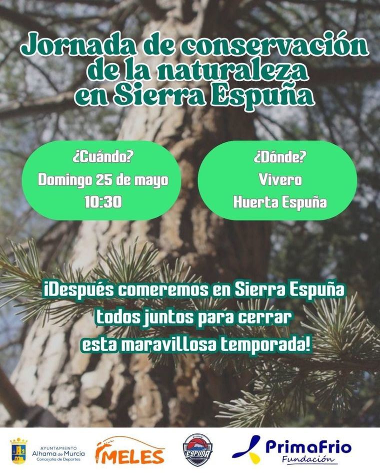 El CB Sierra Espuña, en un día de plantación en el Parque Regional