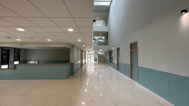 Interior del IES Valle de Leiva en agosto de 2023