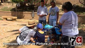 Alumnos de todos los colegios dibujan los rincones de Alhama