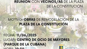 Reunión informativa con los vecinos de la Plaza de la Constitución