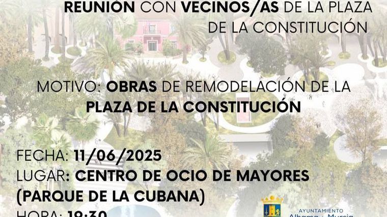 Reunión informativa con los vecinos de la Plaza de la Constitución