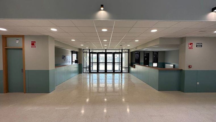 Interior del IES Valle de Leiva en una imagen de 2023