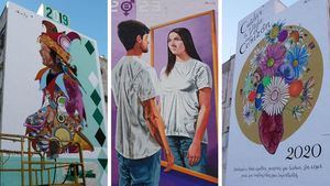 Empieza la restauración de los murales de la calle Severo Ochoa