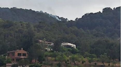 Un rayo provoca un conato de incendio en Sierra Espuña