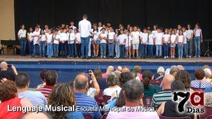 Concierto de conocidas canciones en la voz de los niños de L. Musical
