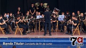 El director de la Banda Titular se presenta en público en el concierto de fin de curso