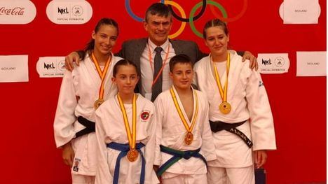 Cuatro alhameños, campeones de España en Katame cadete y en Kata alevín