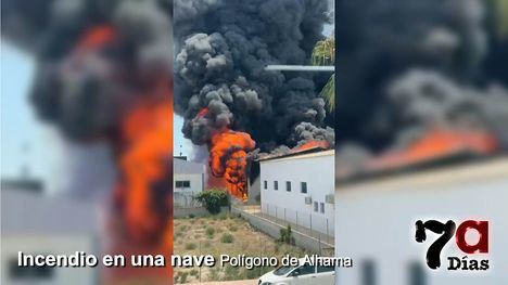 Grave incendio en el Polígono sin daños personales, según los primeros datos