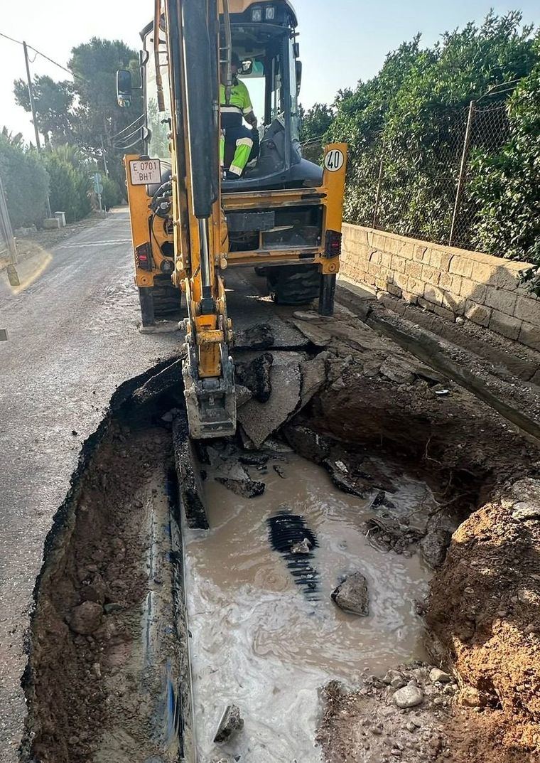 Corte de agua en La Costera, el Cañarico y Las Cañadas
