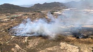 Viviendas de Puerto de Mazarrón, evacuadas por un incendio