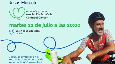 Un vecino de Librilla se plantea recorrer en bici 12.000 km para lograr fondos para la AECC
