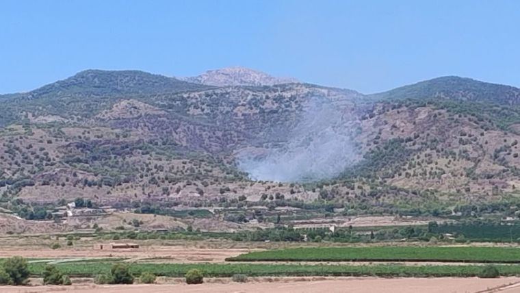 'Pequeño incendio' entre Alhama y Totana, indica el Ayuntamiento