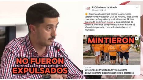 PSOE, IU y Sibina imponen el reingreso irregular de voluntarios en P. Civil, critica el PP