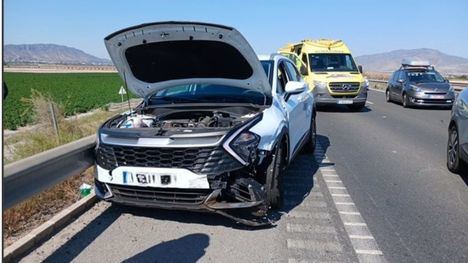 Accidente con cuatro heridos en la autovía a su paso por Alhama