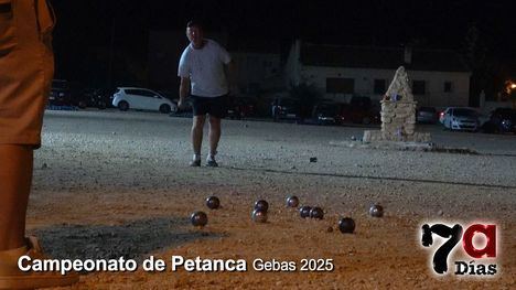 Disputado campeonato de petanca en la fiesta patronal de Gebas