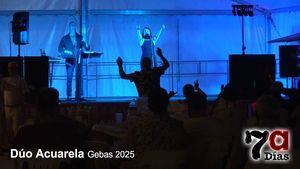 Gebas pone fin a sus fiestas con canciones clásicas interpretadas por el Dúo Acuarela